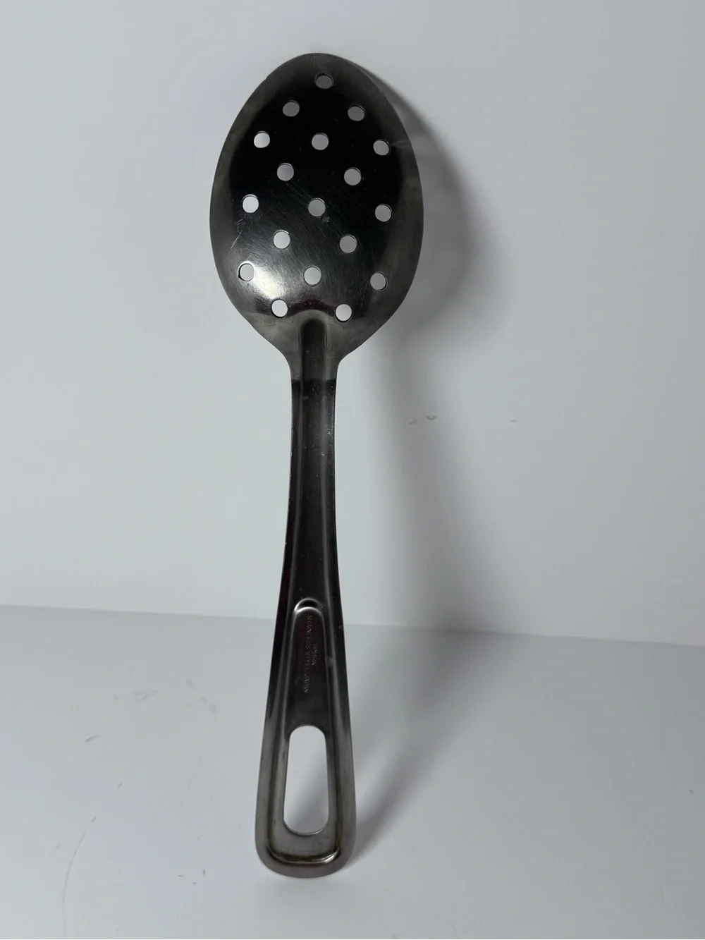 Himark Stainless Steel Perforated Basting Spoon Japan Teardrop Handle 11